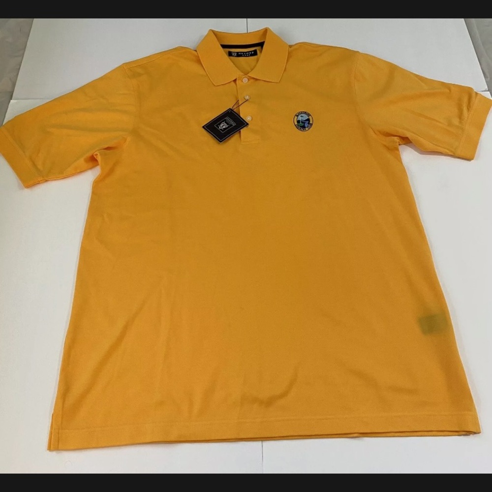 Oxford Golf Polo Shirt Blacksburg Country Club Men's Size Large Orange